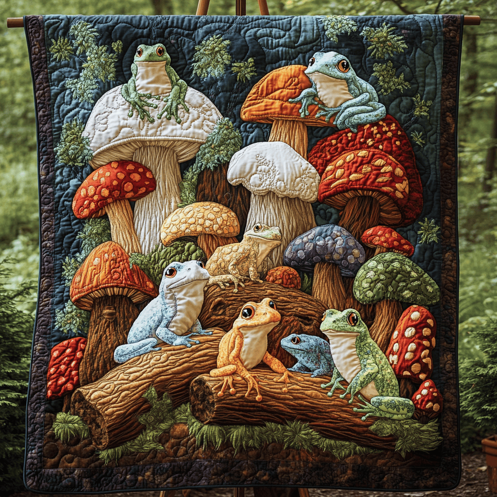 Lily Pond Charm Quilted Blanket NCU0DK3917
