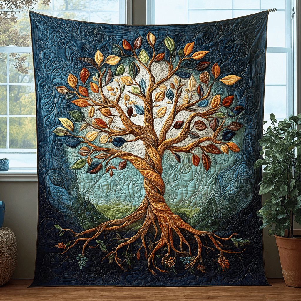 Celestial Grove Quilted Blanket NCU0DV2491
