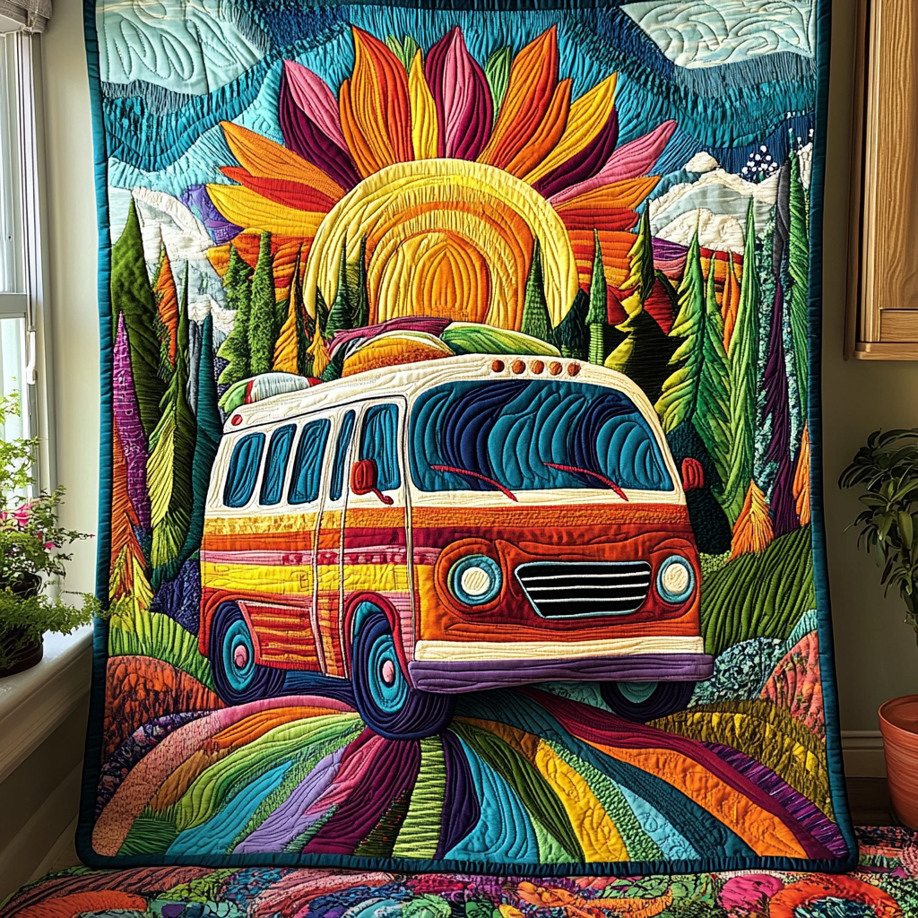 Journey Through the Seasons Quilted Blanket NCU0DV2871