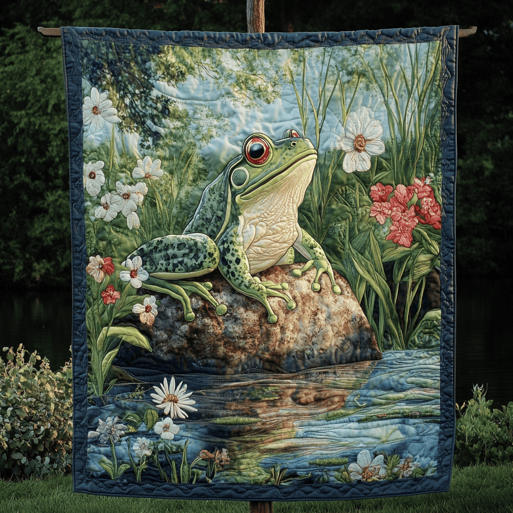 Frogwood Retreat Quilted Blanket NCU0DK3919