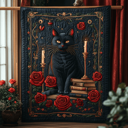 Mystic Cat Dreams Quilted Blanket NCU0DV2554