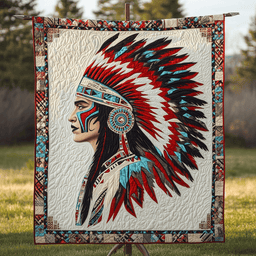 Sacred Headdress Quilted Blanket NCU0DK3661