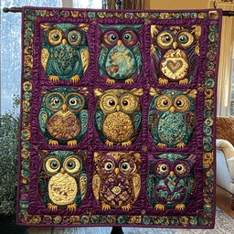 Patchwork Perch Quilted Blanket NCU0VH1713