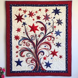 Freedom in Bloom Quilted Blanket NCU0PT3317