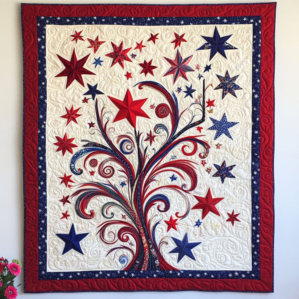 Freedom in Bloom Quilted Blanket NCU0PT3317