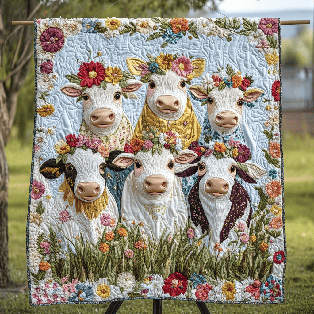Grazing Harmony Quilted Blanket NCU0VH1789