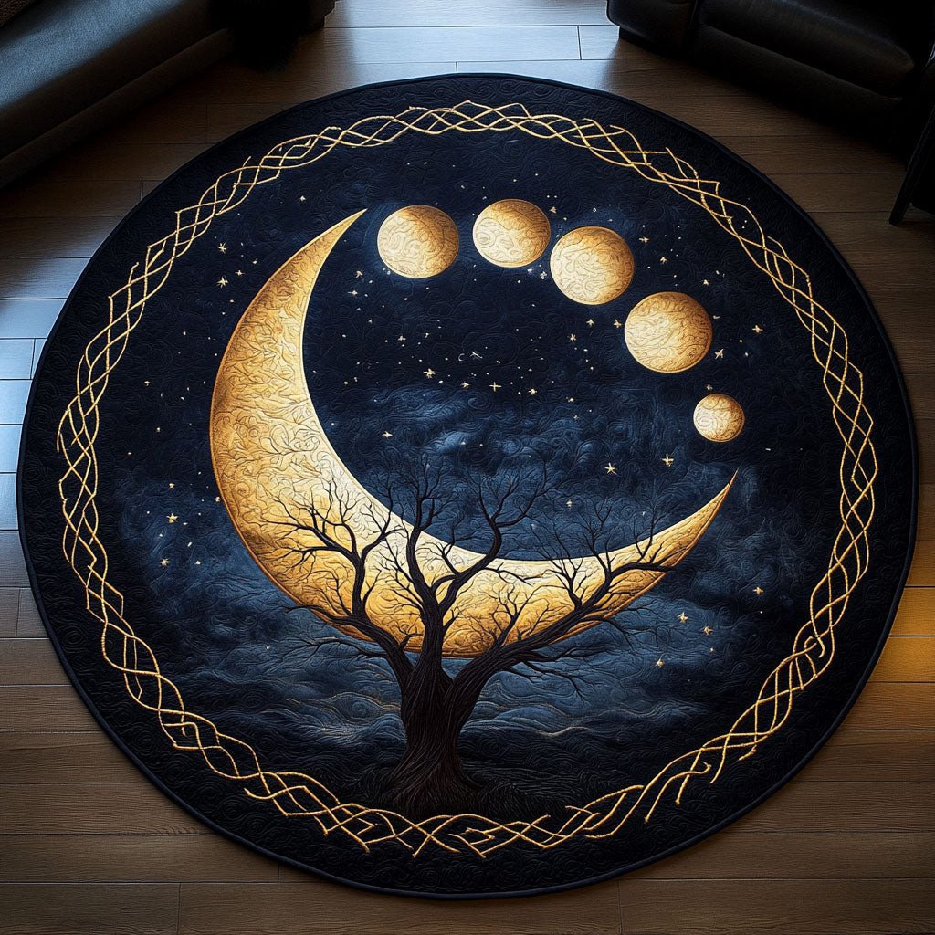 Lunar Embrace Quilted Round Mat NCU0PT3366