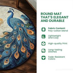 Ethereal Pentacle Quilted Round Mat NCU0PT3365