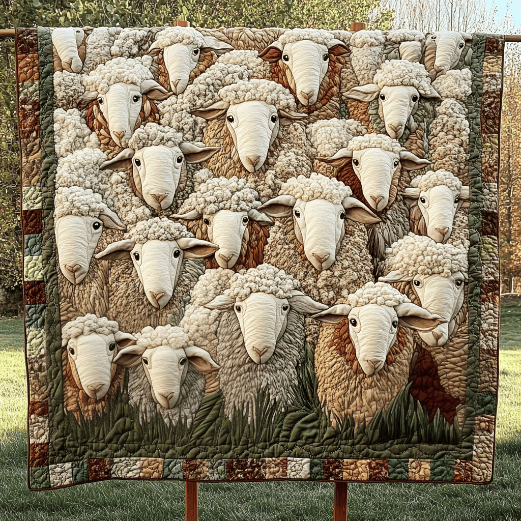Fleece Friends Quilted Blanket NCU0VH1779