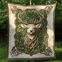 Stag Serenity Quilted Blanket NCU0DK3436