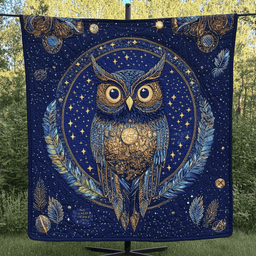 Mystic Feathers Quilted Blanket NCU0DK3502