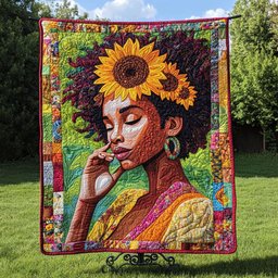 Sunflower Queen Quilted Blanket NCU0NT3385