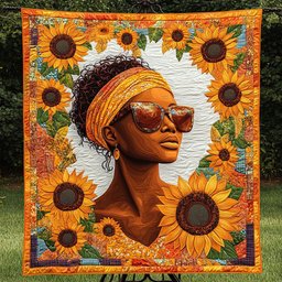 Sunlit Elegance Quilted Blanket NCU0NT3386