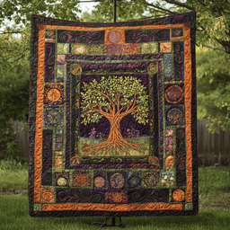 Earth Embrace Quilted Blanket NCU0VH2254