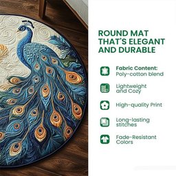 Cardinal Pair Quilted Round Mat NCU0VH008