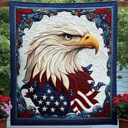 Eagle of Freedom Quilted Blanket NCU0PT3315