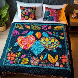 Reef Romance 3-Piece Quilted Bedding Set NCU0PT2885