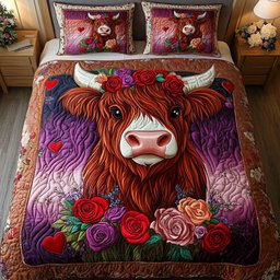 Beastly Love 3-Piece Quilted Bedding Set NCU0NT2663