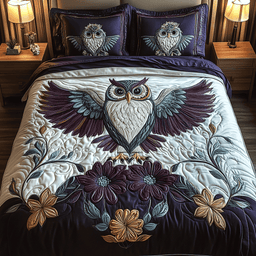 Aurora Flight 3-Piece Quilted Bedding Set NCU0VH1471
