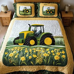Farmstead Journey 3-Piece Quilted Bedding Set NCU0PT2825