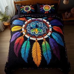 Circle of Protection 3-Piece Quilted Bedding Set NCU0PT2931