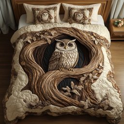 Twilight Wisdom 3-Piece Quilted Bedding Set NCU0NT2691