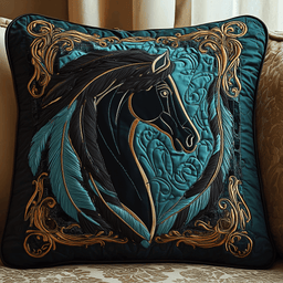 Golden Hoof Quilted Pillow Case NCU0VH2051