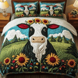 Pastoral Beauty 3-Piece Quilted Bedding Set NCU0VH1494