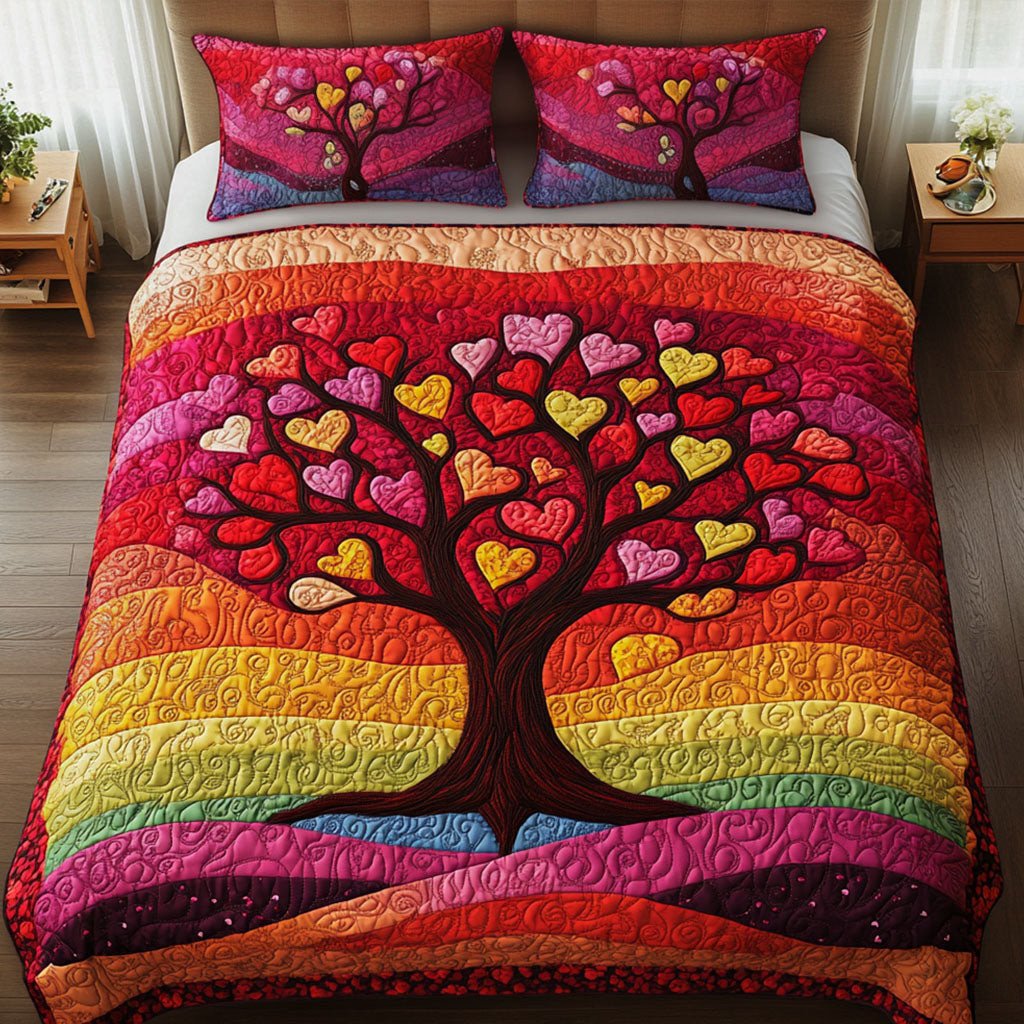 Cherished Grove 3-Piece Quilted Bedding Set NCU0NT2768