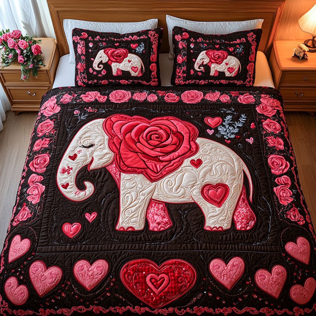 Wild Soulmates 3-Piece Quilted Bedding Set NCU0NT2669