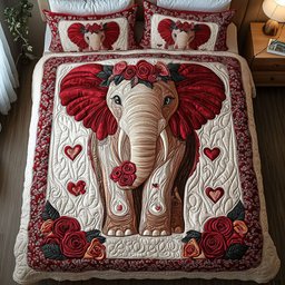 Paws and Kisses 3-Piece Quilted Bedding Set NCU0NT2642
