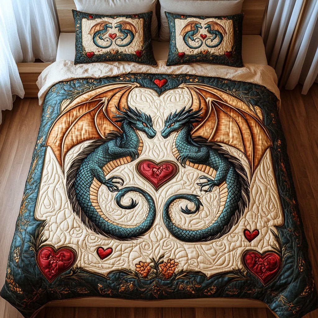 Eternal Wings 3-Piece Quilted Bedding Set NCU0NT2614