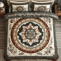 Mystic Radiance 3-Piece Quilted Bedding Set NCU0VL858