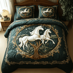 Cosmic Hoof Quilted Bedding Set NCU0DV2286