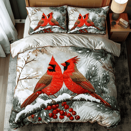 Crimson Wings 3-Piece Quilted Bedding Set NCU0DK3072
