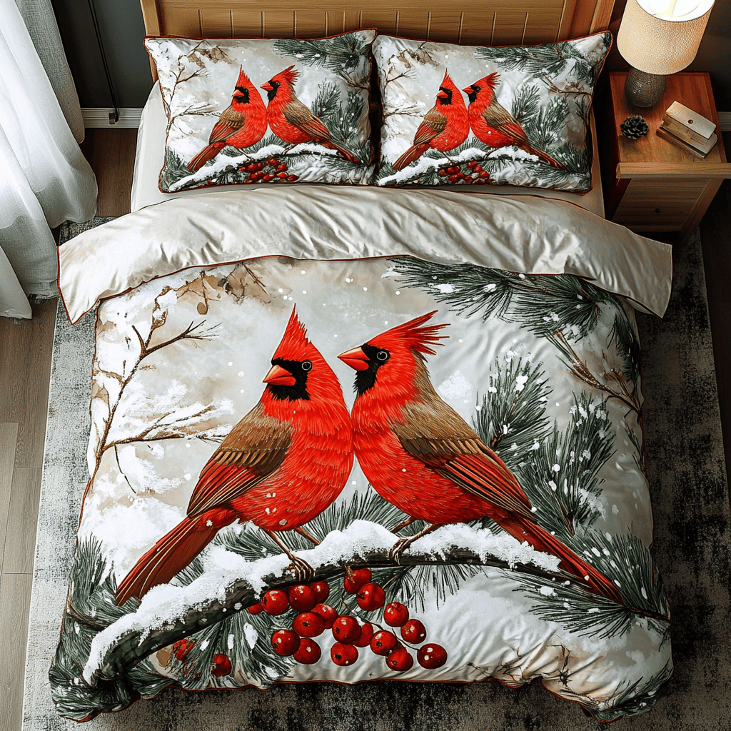 Crimson Wings 3-Piece Quilted Bedding Set NCU0DK3072