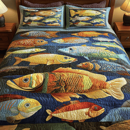 Underwater Tapestry 3-Piece Quilted Bedding Set NCU0VH1593