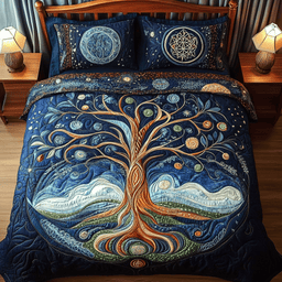 Infinite Growth 3-Piece Quilted Bedding Set NCU0VL909