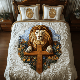 Divine Roar 3-Piece Quilted Bedding Set NCU0TH2410
