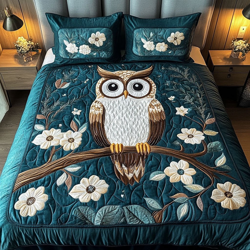 Wisdom Keeper 3-Piece Quilted Bedding Set NCU0NT2548