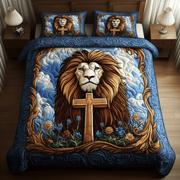 Cross of Power 3-Piece Quilted Bedding Set NCU0TH2409