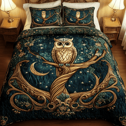 Starry Sentinel 3-Piece Quilted Bedding Set NCU0VH1458