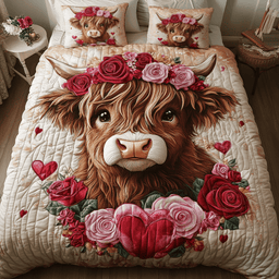 Rosie Glow 3-Piece Quilted Bedding Set NCU0VH1346