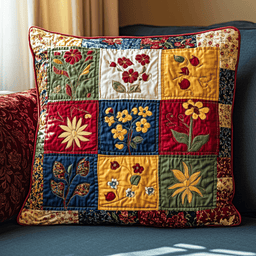Vintage Charm Quilted Pillow Case NCU0VH2049