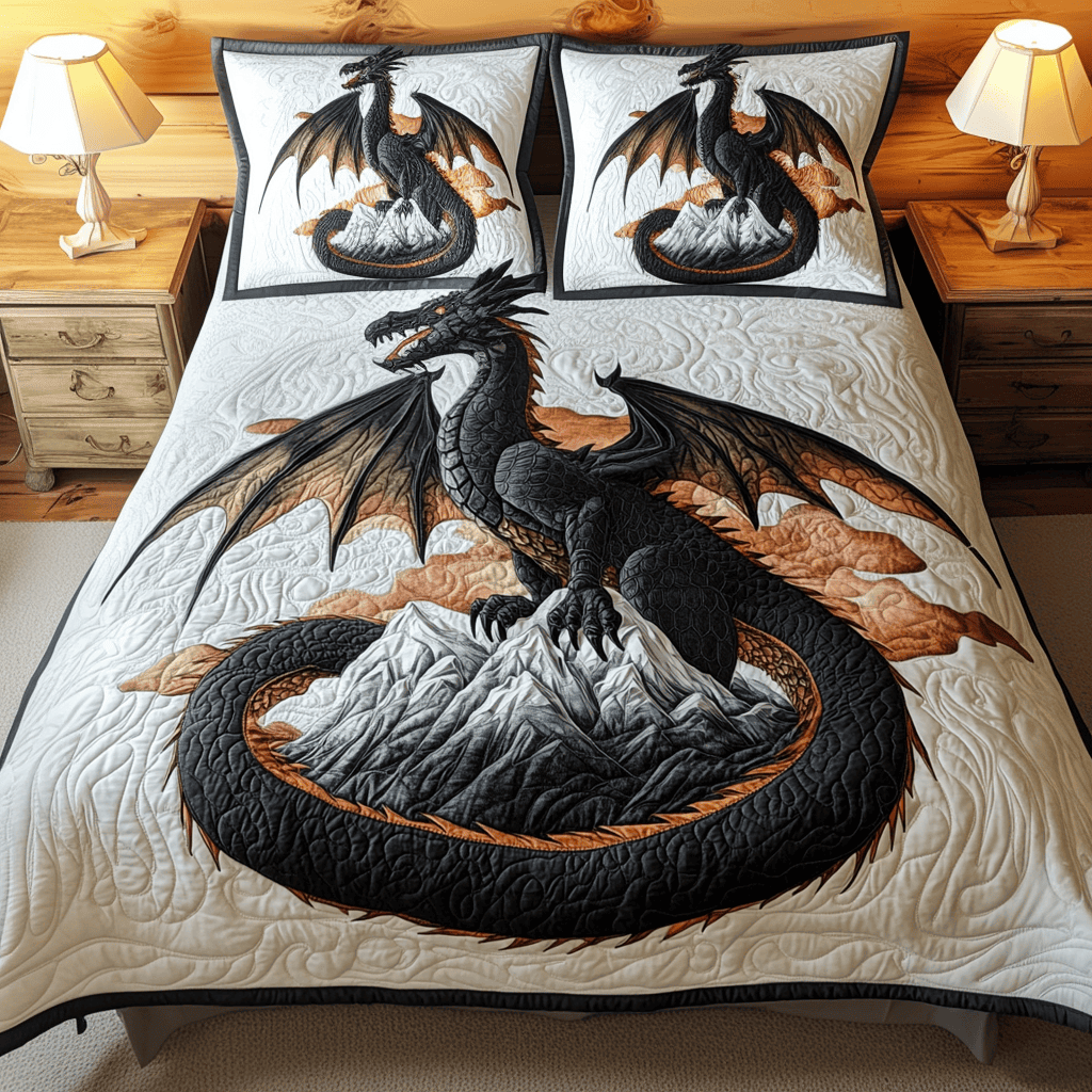 Stormborn Fury Quilted Bedding Set NCU0DV2403