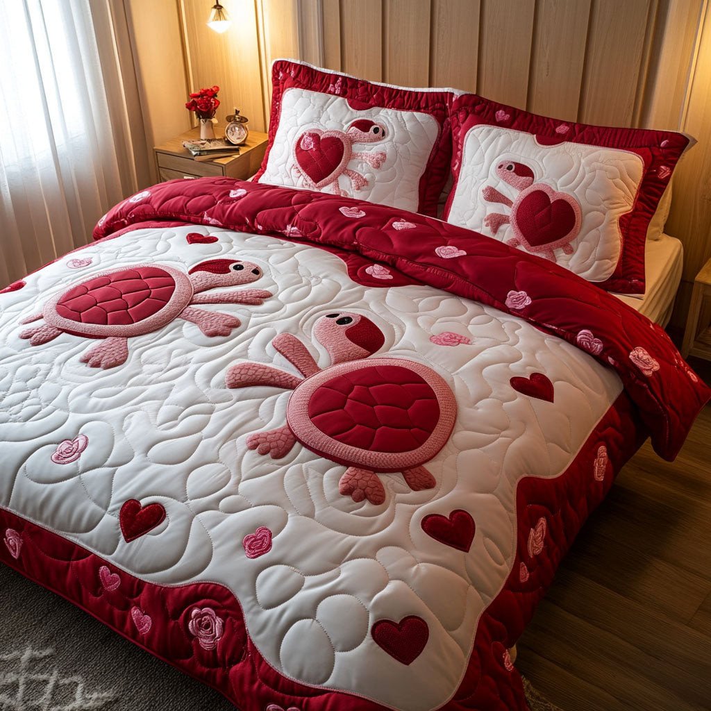Coastal Companions 3-Piece Quilted Bedding Set NCU0PT2880