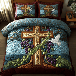 Spirit Anchor 3-Piece Quilted Bedding Set NCU0DK3250