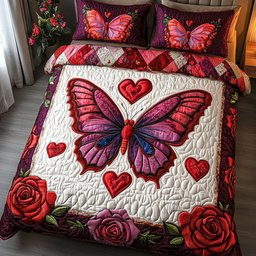 Animal Affection 3-Piece Quilted Bedding Set NCU0NT2637