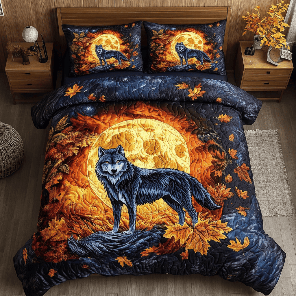 Northern Howl 3-Piece Quilted Bedding Set NCU0DK3051