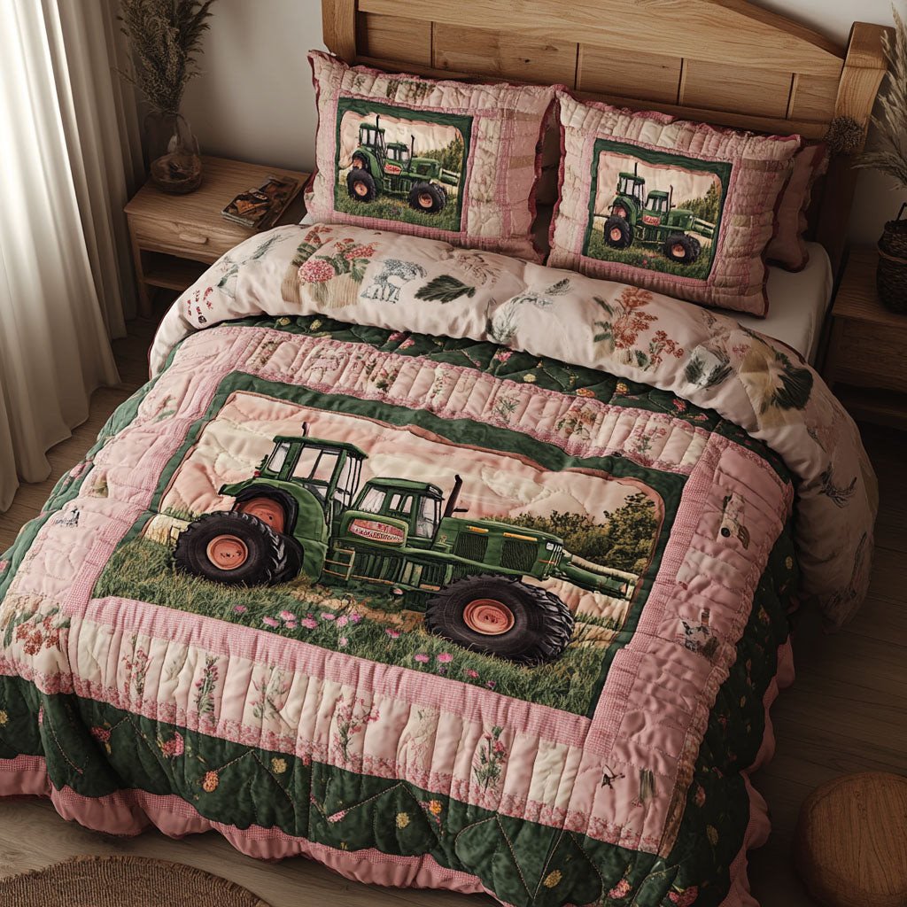 Rural Ride 3-Piece Quilted Bedding Set NCU0PT2828